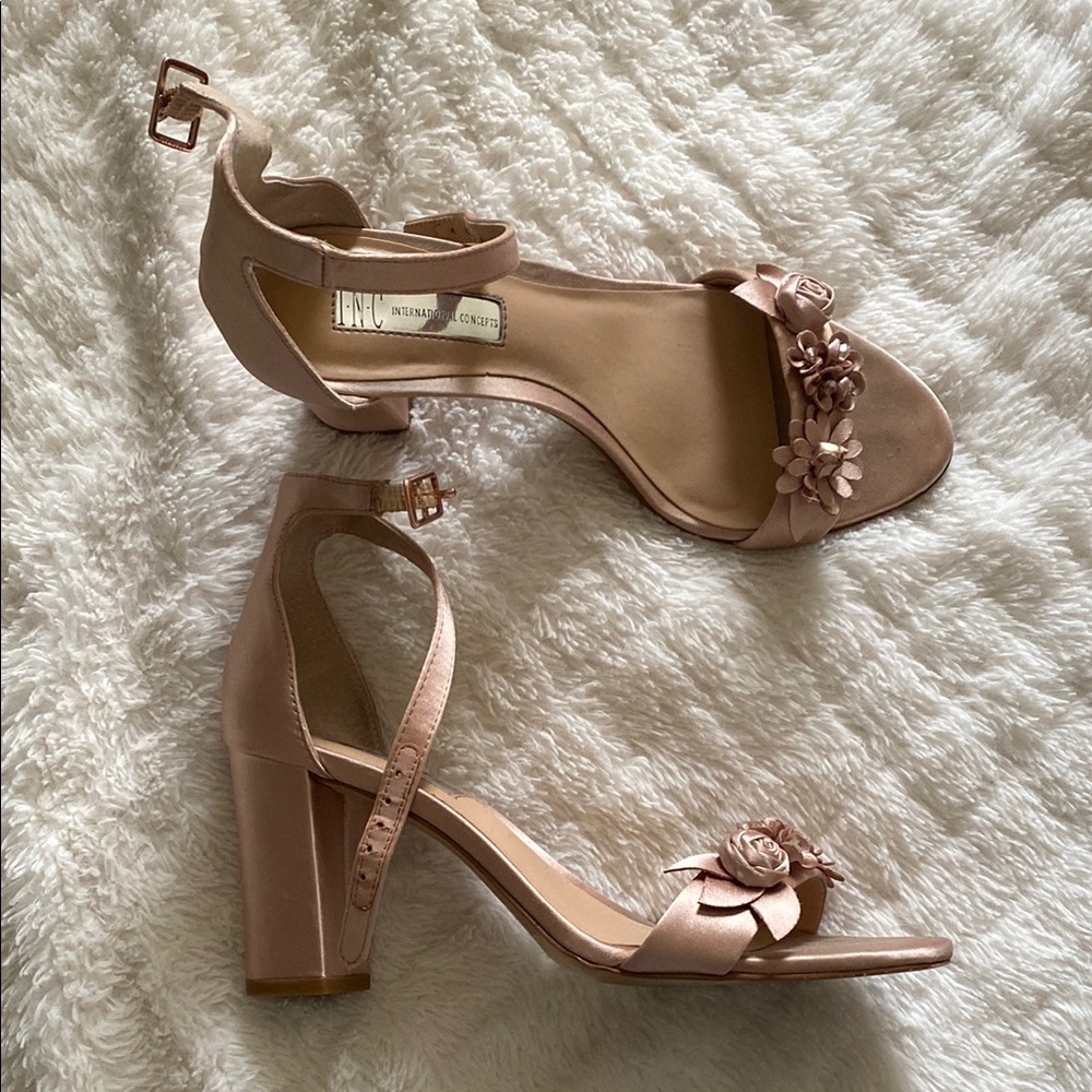 INC International Concepts Women's Pink Heeled Sandals